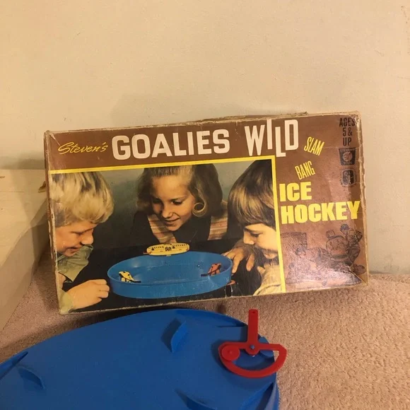 Vintage 1971 Steven’s Goalies Wild Ice Hockey Game #575 Complete W/Instructions